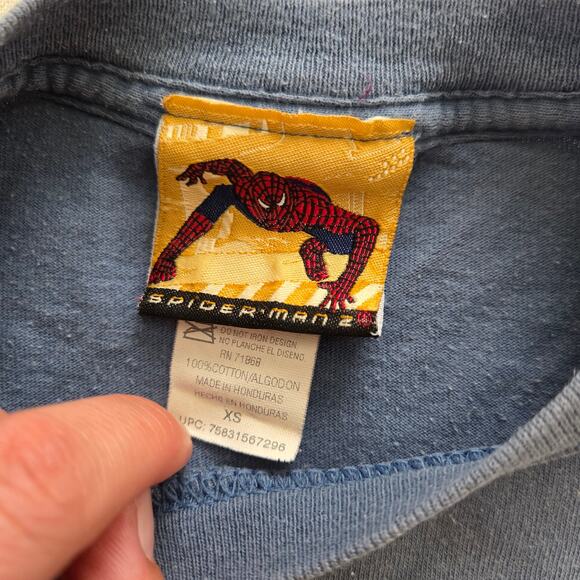 Vintage Y2k Spiderman 2 Tee kids 6/8 - Picture 3 of 6